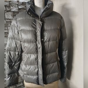 Ralph Lauren Metallic Gray Puffer Jacket